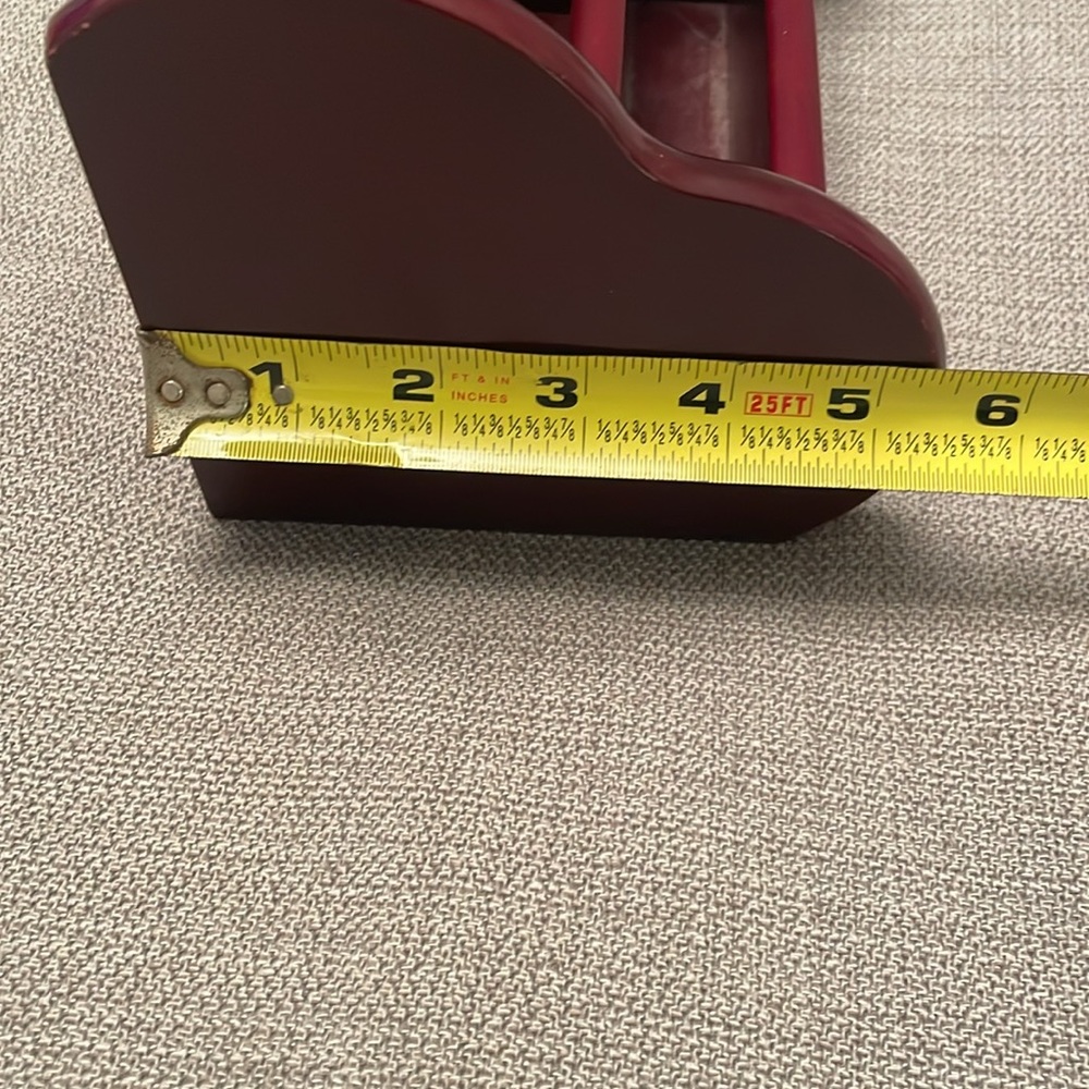 Tv Remote Control Caddy Holder or Desktop Organizer Cherry Wood Color - Picture 8 of 10